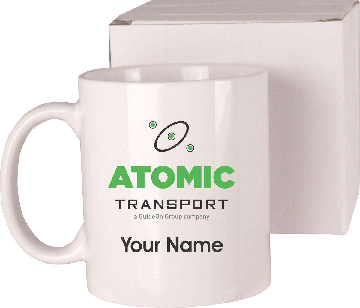 Atomic 11 oz Coffee Mug with Name GuideOn Merchandise