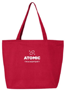 Atomic Zippered Tote 100%heavy cotton canvas