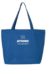 Atomic Zippered Tote 100%heavy cotton canvas