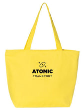 Atomic Zippered Tote 100%heavy cotton canvas