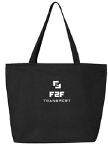 F2F Transport Zippered Tote 100%heavy cotton canvas