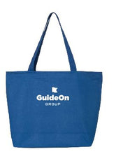 GuideOn Zippered Tote 100%heavy cotton canvas