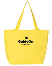 GuideOn Zippered Tote 100%heavy cotton canvas