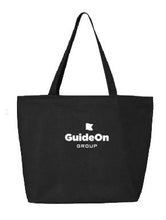 GuideOn Zippered Tote 100%heavy cotton canvas