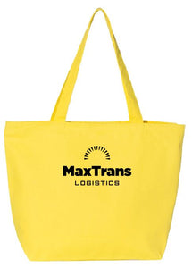 MaxTrans Zippered Tote 100%heavy cotton canvas