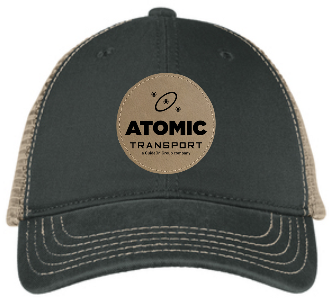 Atomic District ® Super Soft Mesh Back Cap with Leather Patch