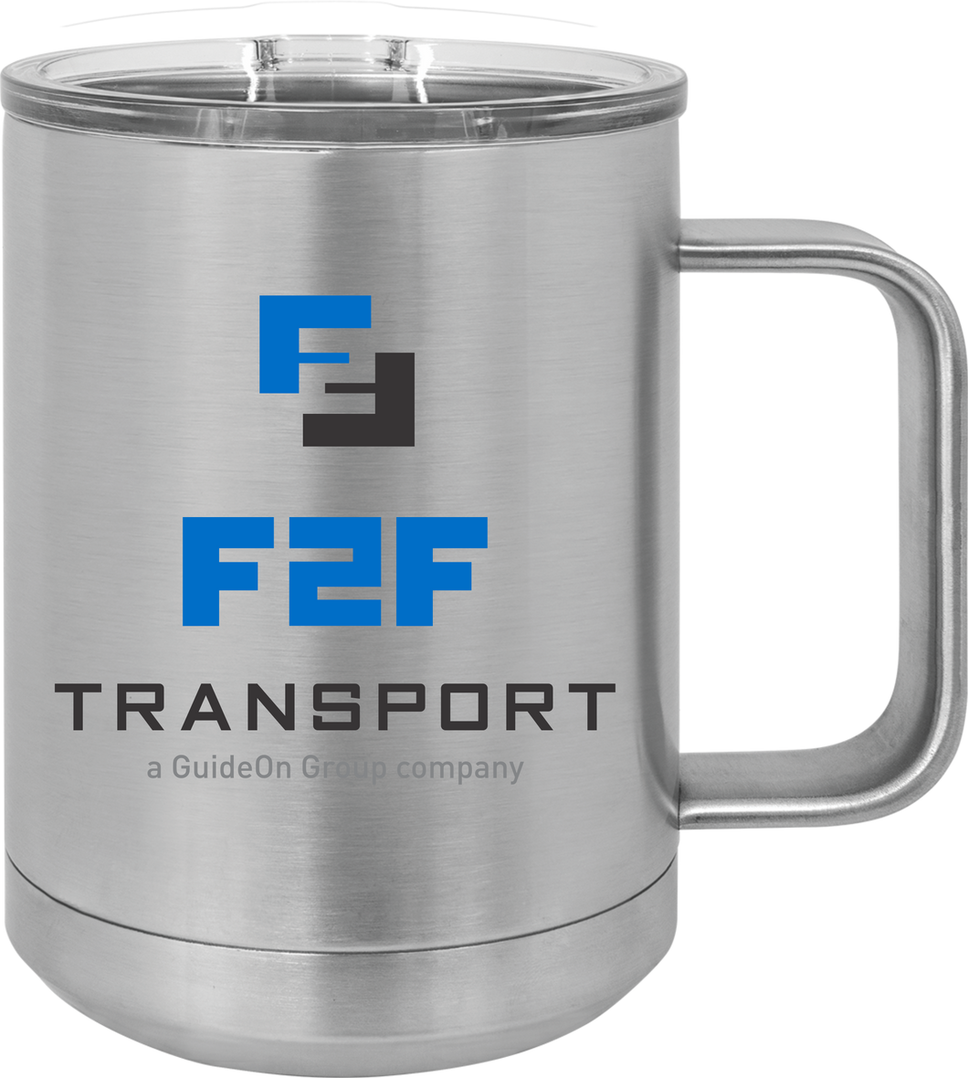 F2F 15 oz. Aluminum Mug with lid