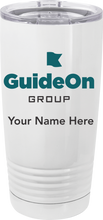 GuideOn 20 oz. Vacuum Insulated Tumbler w/Lid and Name