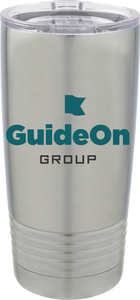 GuideOn 20 oz. Vacuum Insulated Tumbler w/Lid