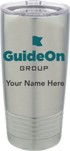 GuideOn 20 oz. Vacuum Insulated Tumbler w/Lid and Name