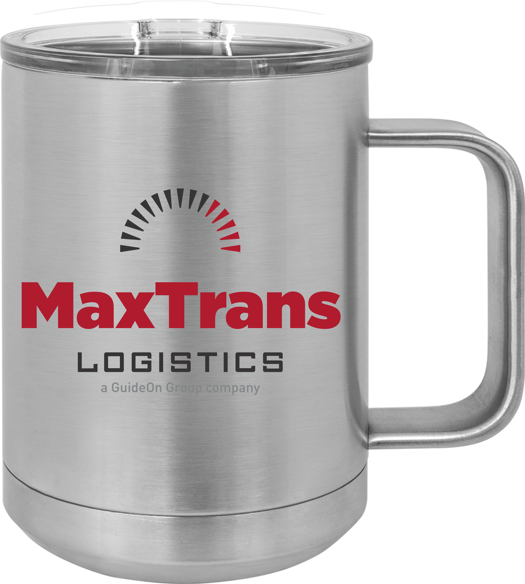 MaxTrans 15 oz. Aluminum Mug with lid