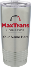 MaxTrans 20 oz. Vacuum Insulated Tumbler w/Lid and Name