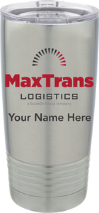 MaxTrans 20 oz. Vacuum Insulated Tumbler w/Lid and Name