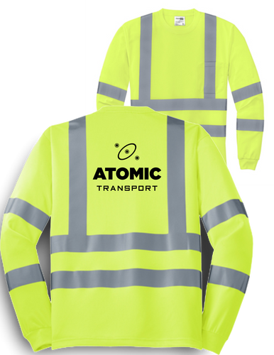 Atomic CornerStone® - ANSI 107 Class 3 Long Sleeve Snag-Resistant Reflective T-Shirt