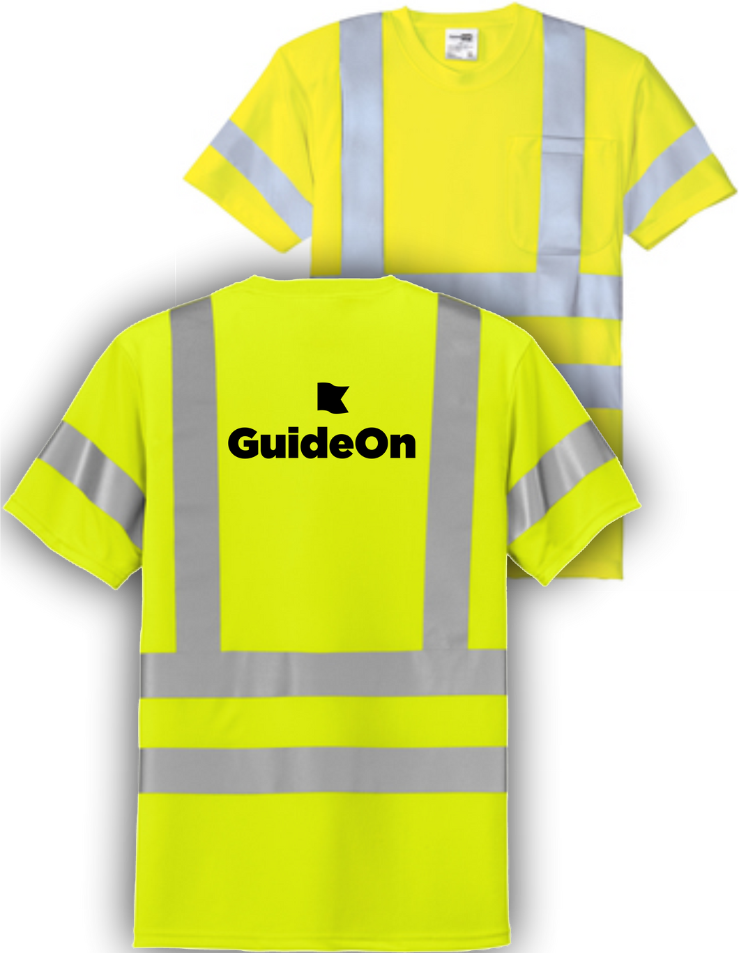 GuideOn CornerStone® - ANSI 107 Class 3 Short Sleeve Snag-Resistant Reflective T-Shirt