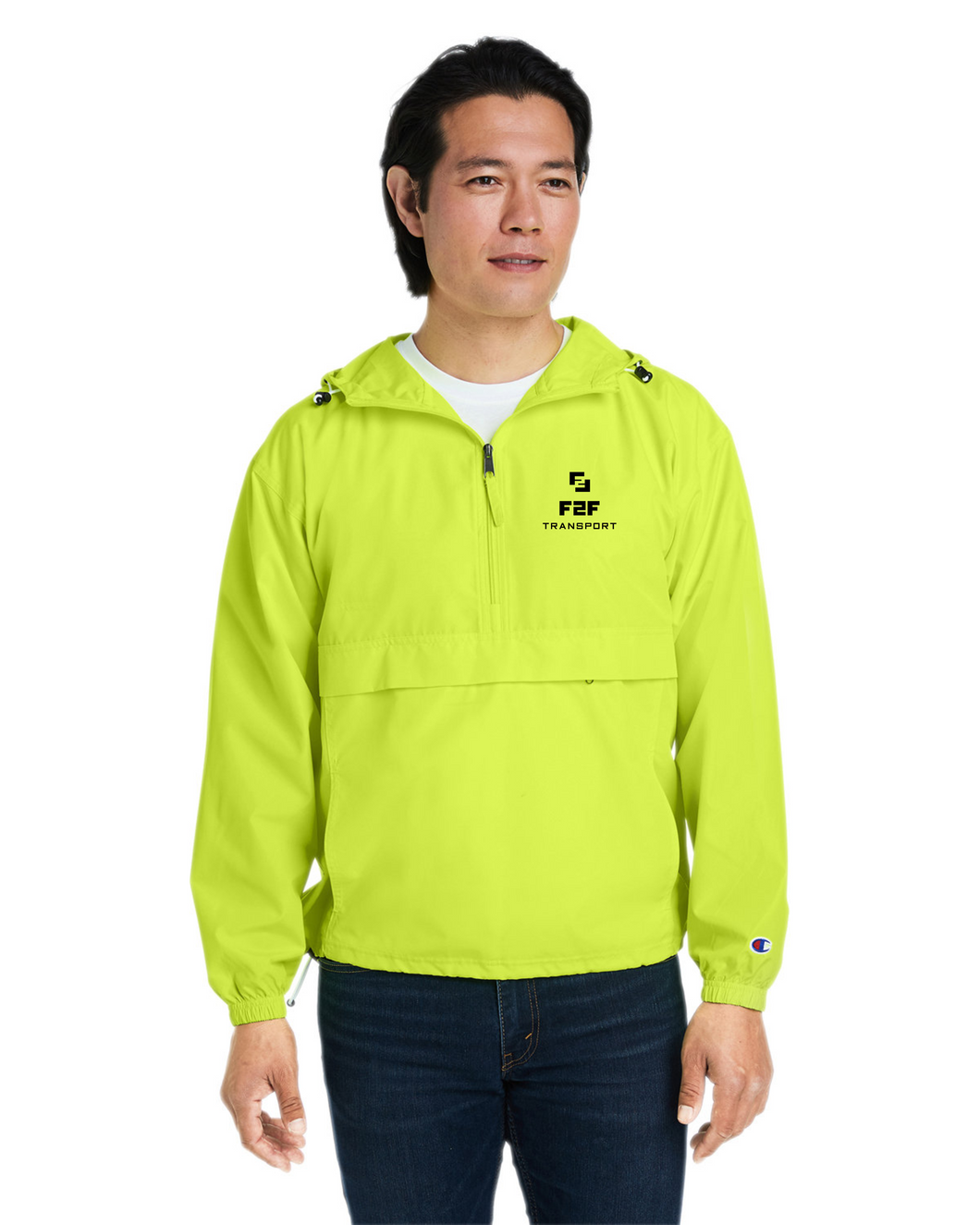 F2F Safety Champion Adult Packable Anorak 1/4 Zip Jacket