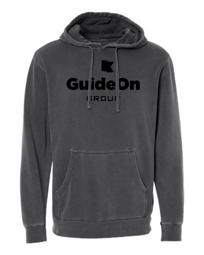 GuideOn Independent Trading Co. - Unisex Midweight Pigment-Dyed Hooded Sweatshirt