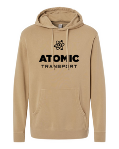 Atomic Independent Trading Co. - Unisex Midweight Pigment-Dyed Hooded Sweatshirt