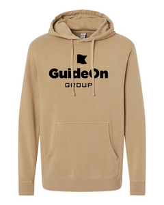 GuideOn Independent Trading Co. - Unisex Midweight Pigment-Dyed Hooded Sweatshirt