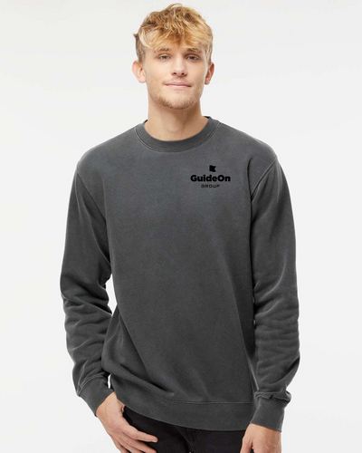 GuideOn Independent Trading Co. - Unisex Midweight Pigment-Dyed Crewneck Sweatshirt