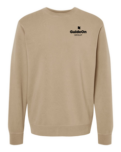 GuideOn Independent Trading Co. - Unisex Midweight Pigment-Dyed Crewneck Sweatshirt